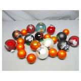 Harley Davidson Ornaments  Harley & Orange Glass