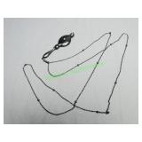 Lorgnette folding glasses on a chain