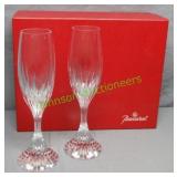 Baccarat Champagne Flutes in Box