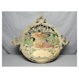 German Die Cut card holder of a deer head antlers