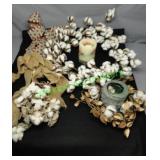 Cotton Wreath, Patriotic Ribbon