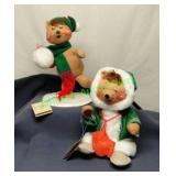 Annalee Christmas 1988 & 1980 Dolls