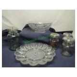 Ball Jars w Lids Fruit Bowl Egg Dish