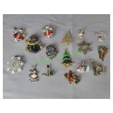 Assorted Christmas jewelry pieces