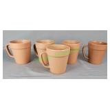 Five Cute Flower Pot Design Coffee Mugs
