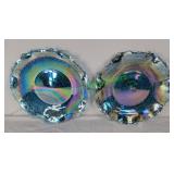 Vintage Carnival glass platters