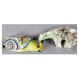 Lot of two animal pieces