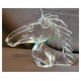 Vintage Mid Century glass horse head