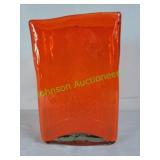 Blenko? Tangerine rectangular vase