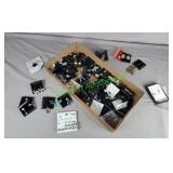 New old stock earrings & spider pin