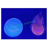 2 Art Glass paperweights