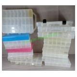 18 Platstic Divided Craft Storage Boxes