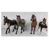FOUR Marked Breyer horses