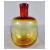 Blenko 6424 Bubble Bud Vase Amberina