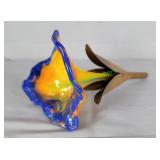 Handmade art glass flower