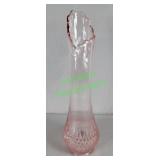 Iridescent Pink Pineapple Swung Vase 12.5"
