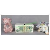 Vintage piggy banks (1 Lefton)