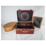 Suitcase, box, & school slate