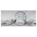 Bybee Pottery Blue & White Splatter ware