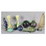 Vases, marble egg, Duncan Miller EAPG