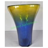 MCM Heavy Blue/Green/Gold vase