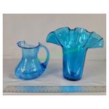 Blenko? Water pitcher and Kingstown peacock?