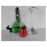 Root starters, 3 arm vases Art glass