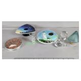 Bottle stoppers and flower frogs