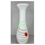 Vintage art glass reverse painted