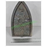 Vintage RARE Unique Cast Iron Trivet