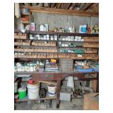 Oak wood Work bench metal mesh shelf-picking 3