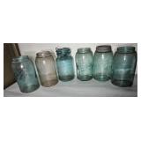 SIX Ball Mason Quart Jars-#16A