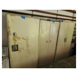Three vintage steel cabinets