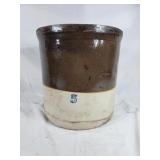 Brown & White 5 Gallon Crock few hairlines