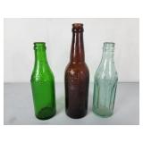 Vintage Hudepohl brewing bottles