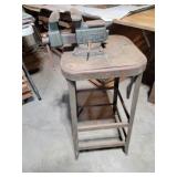 Wilton Vise mounted on Stool - Swivel Vise