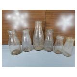 Vintage milk bottles from French Bauer & Townsend