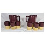 Luau Ware 2 Pitcher s & 6 Cups