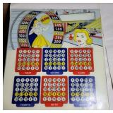 Pinball Backglass Amusement Park with Money Wheel