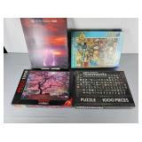 Four 1000 piece Puzzles