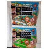 TWO BB Backglass Cubs/Dodgers & Phillies/Dodgers