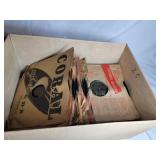Box of 78 LPs various artists