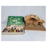 Vintage Manger West Germany with Creche