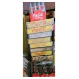 9 Coke & Pepsi Crates & some bottles