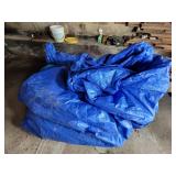 Inflatable Pool in Large Blue Trap