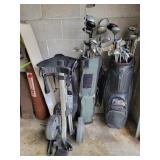 Golf Clubs - 2 Bags full & 2 Carts