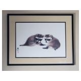 S. Yee Pair of Raccoons Print #274/3000  21" x 27"