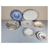Asst Plates Staffordshire, Prints Platter