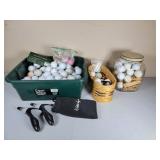 Asst Golf Balls, Walter Hagen tees 1 gal jar full