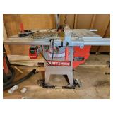 Craftsman 10" Table Saw on Wheels some extra blade